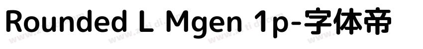 Rounded L Mgen 1p字体转换